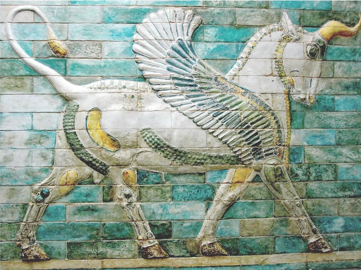دیوارنگاره گاو بالدار تک شاخ